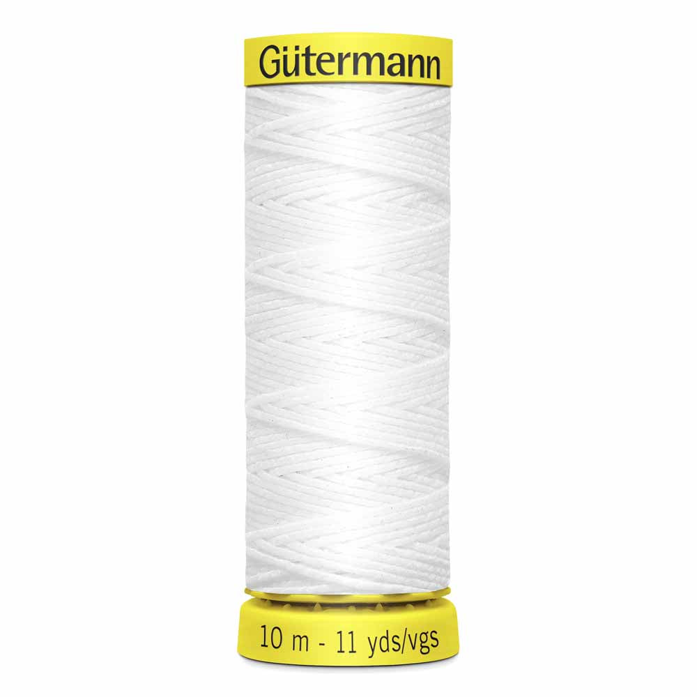 Gütermann Elastic Thread - White
