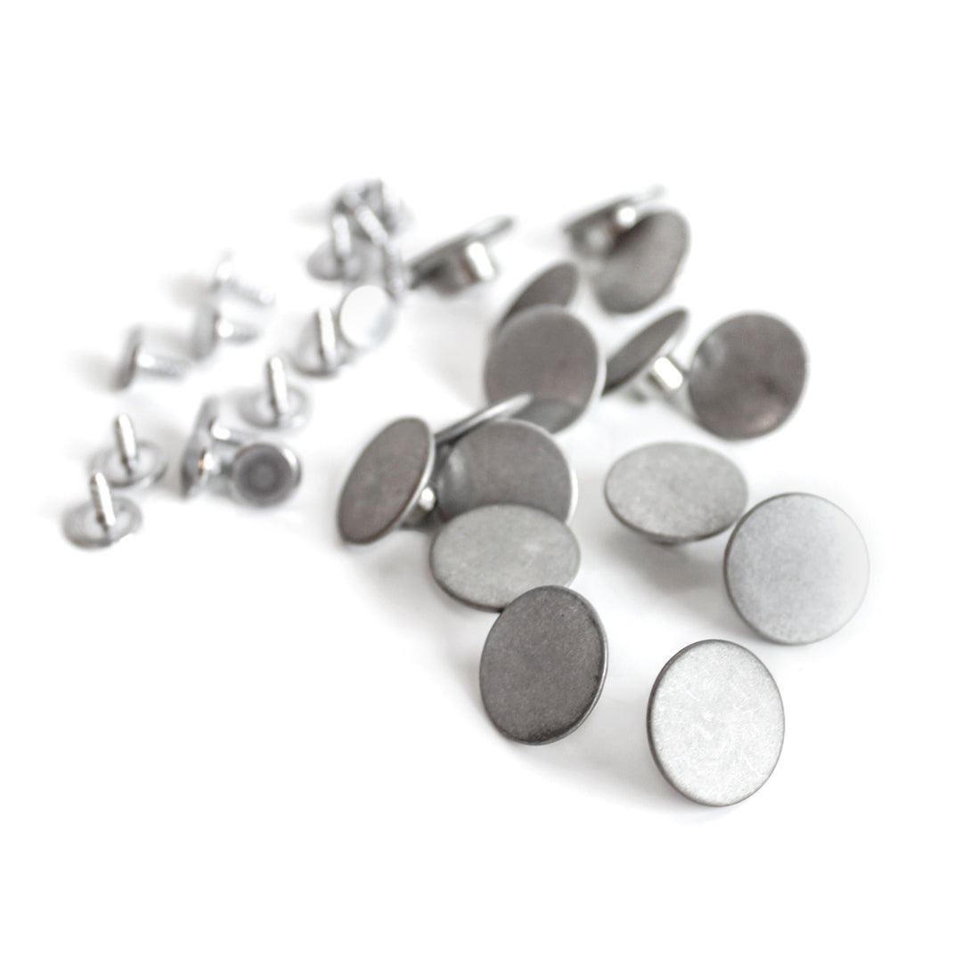 Jeans Buttons (17mm) - Set of 2  Jeans button, Solid metal, Stud
