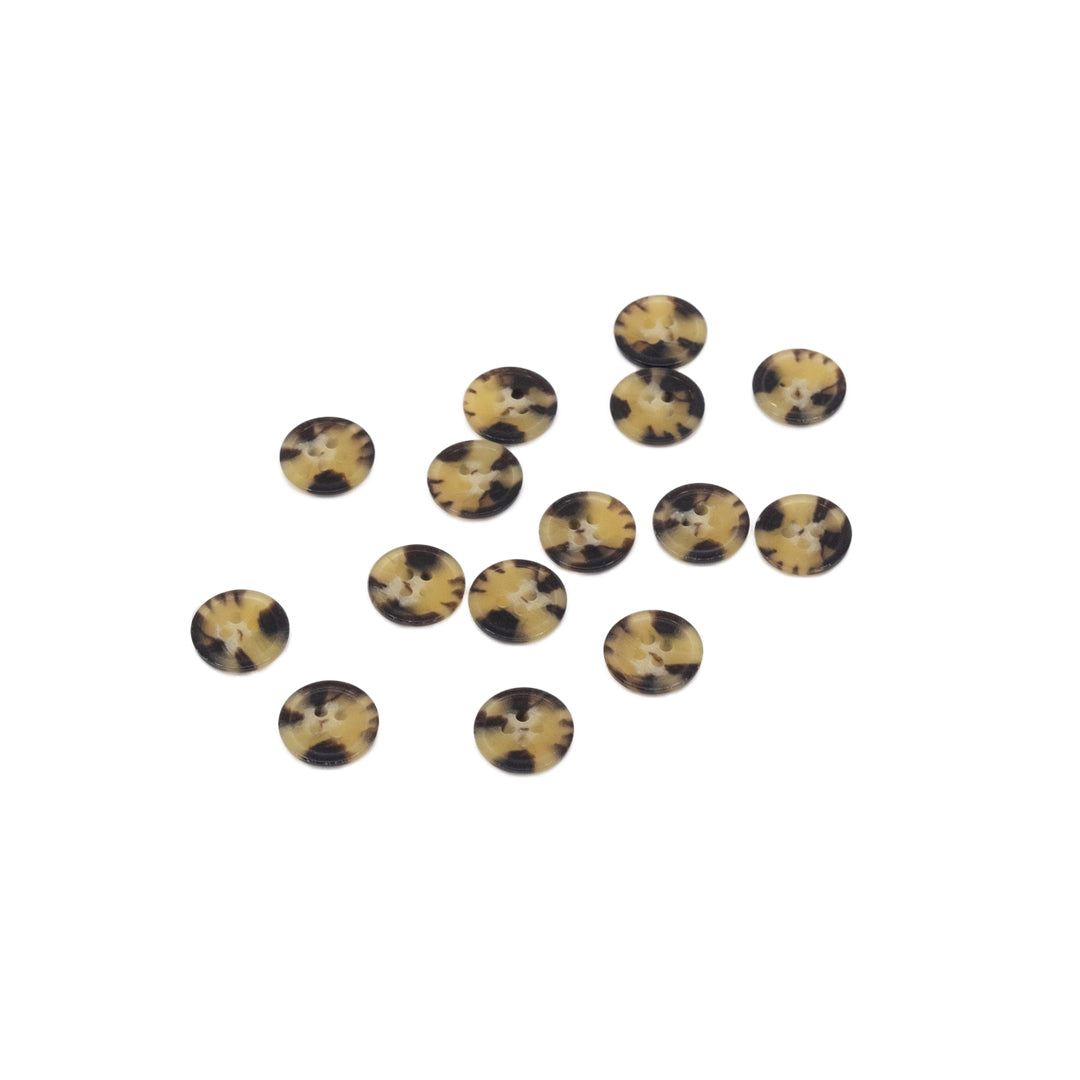 Classic Tortoiseshell 15mm Buttons - Set of 15 | Blackbird Fabrics