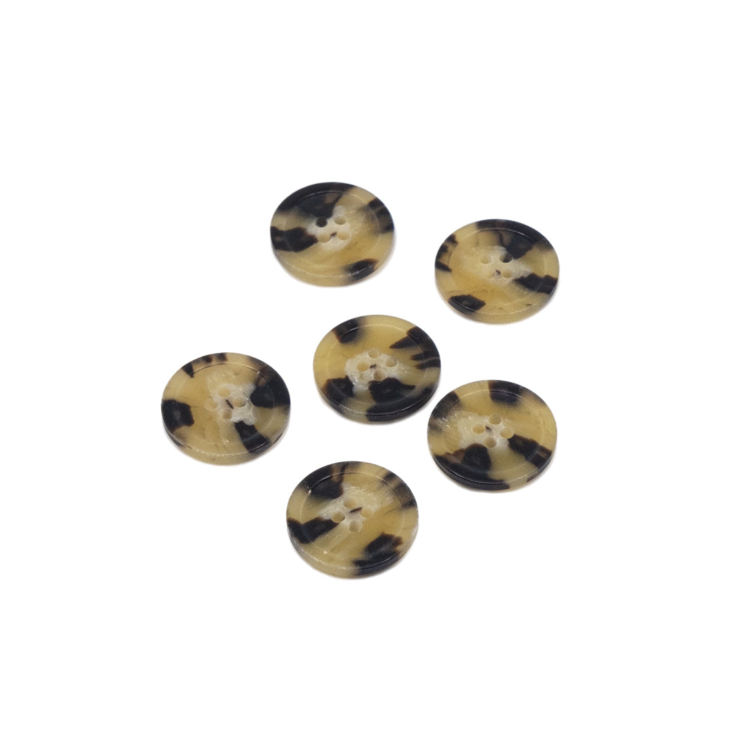 Classic Tortoiseshell 22mm Buttons - Set of 6 | Blackbird Fabrics