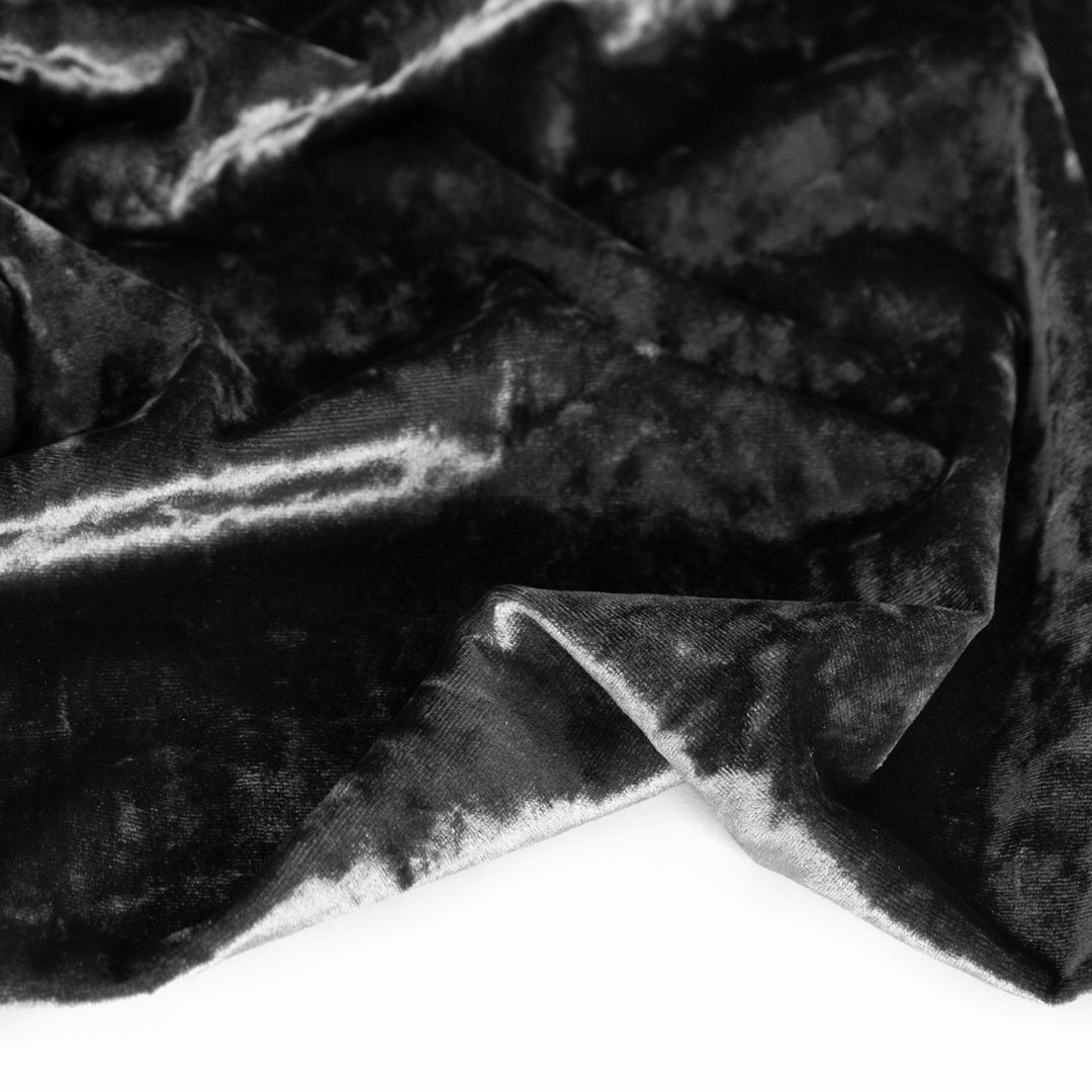 Mtex Luxurious Crushed Ice Velvet Fabric – 58" Wide, One-Way Stretch, Tone-on-Tone, M607 – Sold By Metre