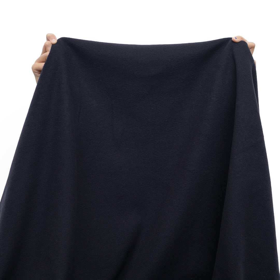 Deadstock Cashmere Wool Blend Coating - Midnight Navy