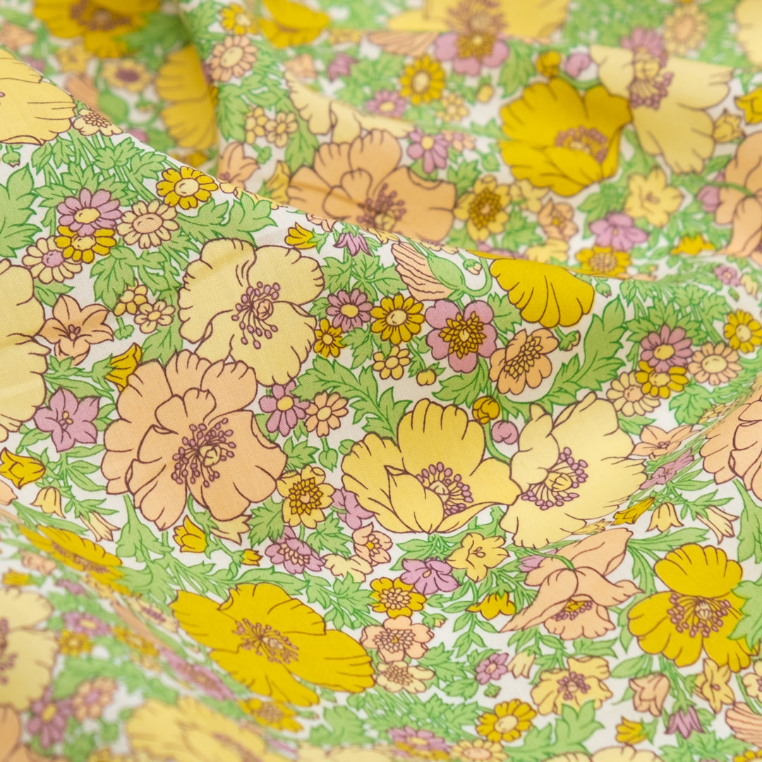 Deadstock Liberty Cotton Tana Lawn™ - Meadow Song Yellow