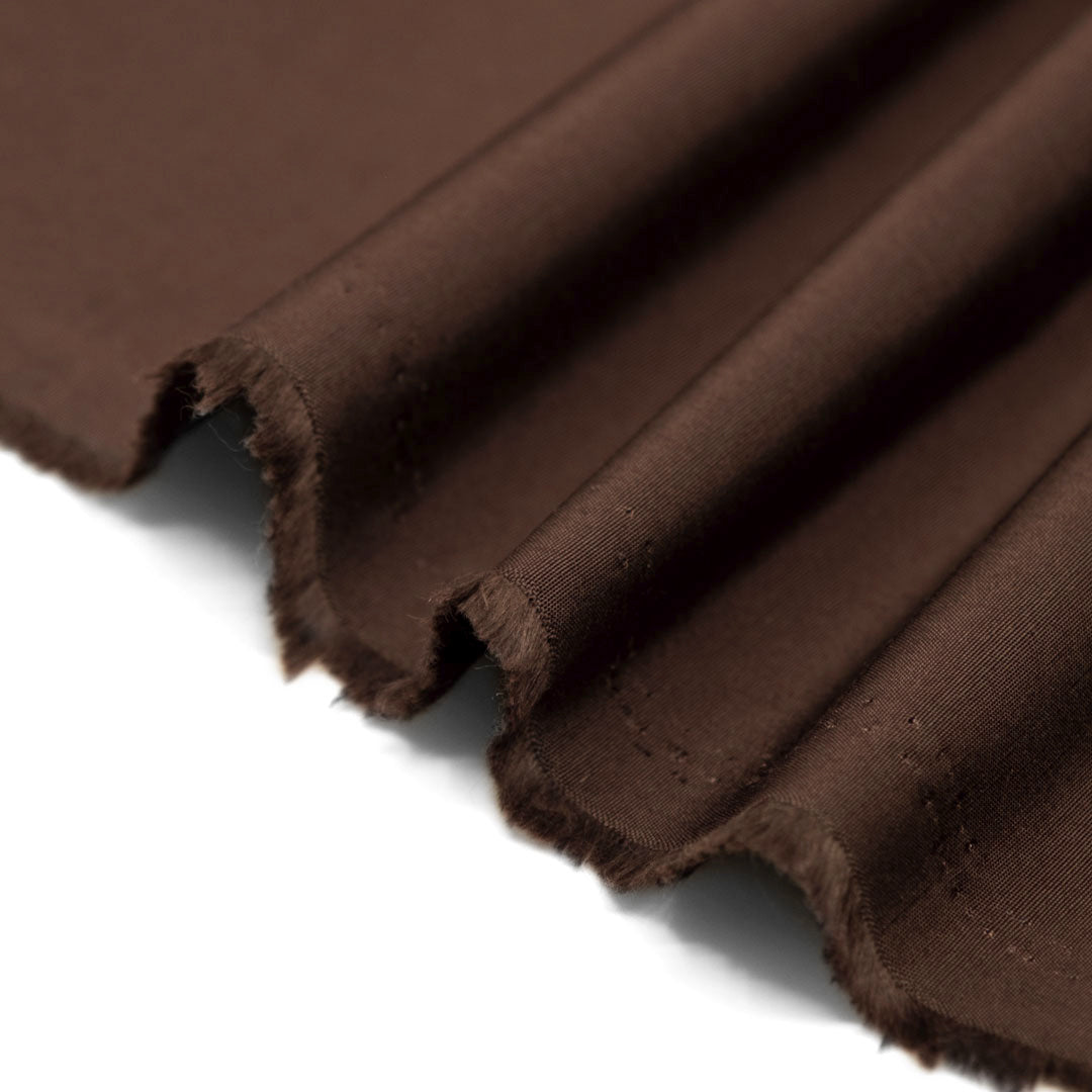 Deadstock Water Resistant Nylon Rain Shell - Chocolate Brown