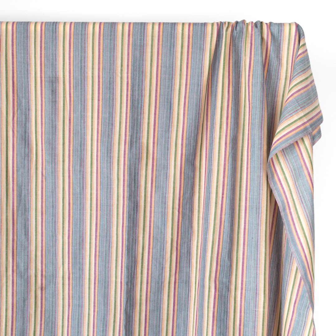 Ice Cream Stripe Yarn Dyed Cotton - Plume | Blackbird Fabrics