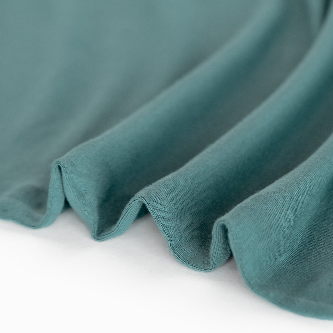 Bamboo Jersey Knit - Dusty Teal | Blackbird Fabrics