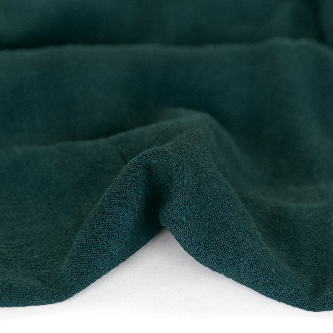 Viscose Linen Noil - Midnight Spruce | Blackbird Fabrics
