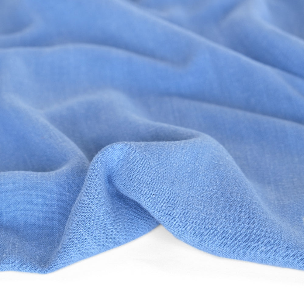 Viscose Linen Noil Sky Blue Blackbird Fabrics