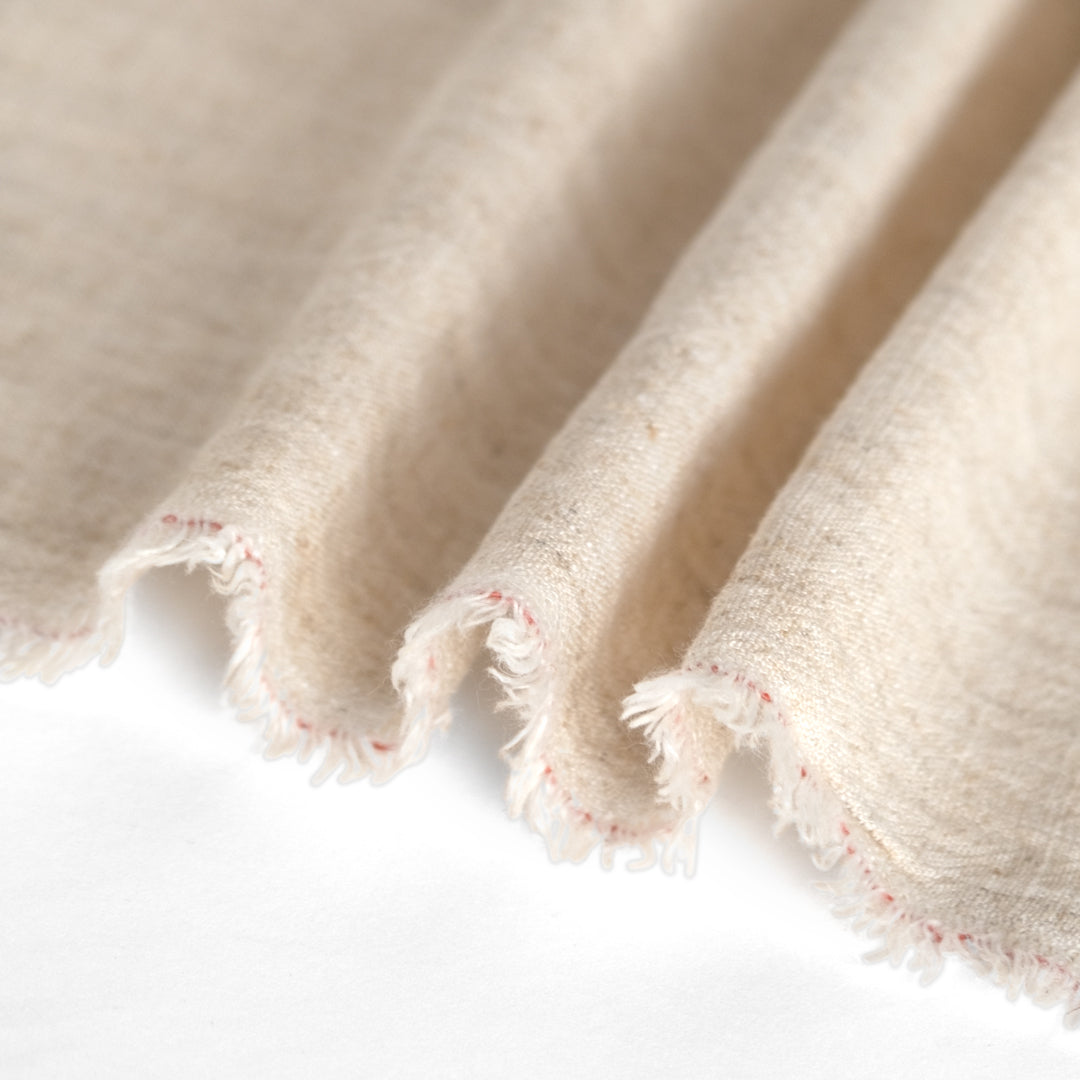 Viscose Linen Noil - Almond | Blackbird Fabrics