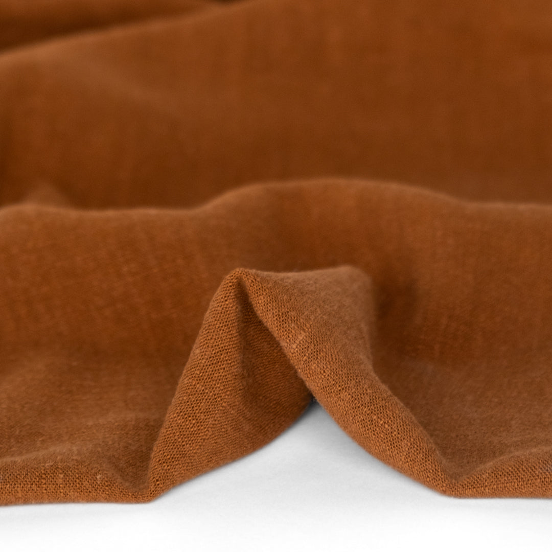 Viscose Linen Noil - Cinnamon | Blackbird Fabrics
