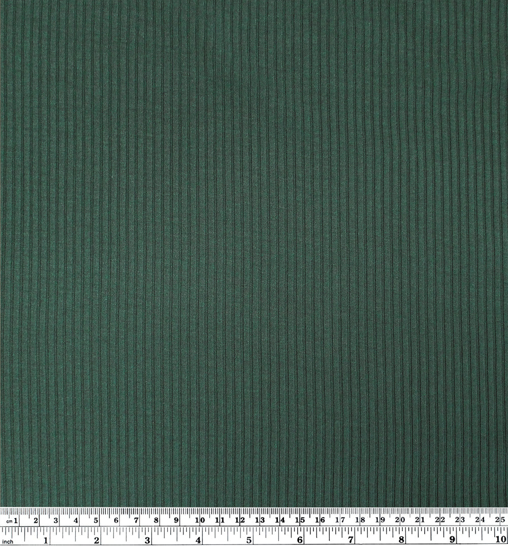 Medium Weight Bamboo Rib Knit - Spruce