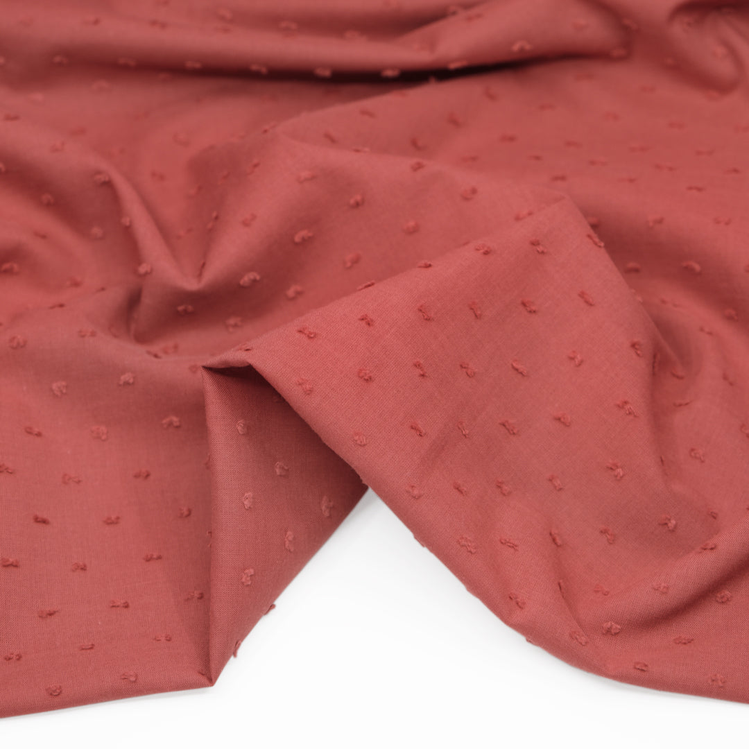 Cotton Swiss Dot - Pink Peppercorn | Blackbird Fabrics