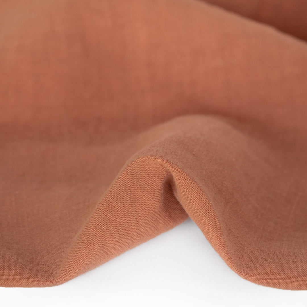 Washed Linen II - Clay | Blackbird Fabrics