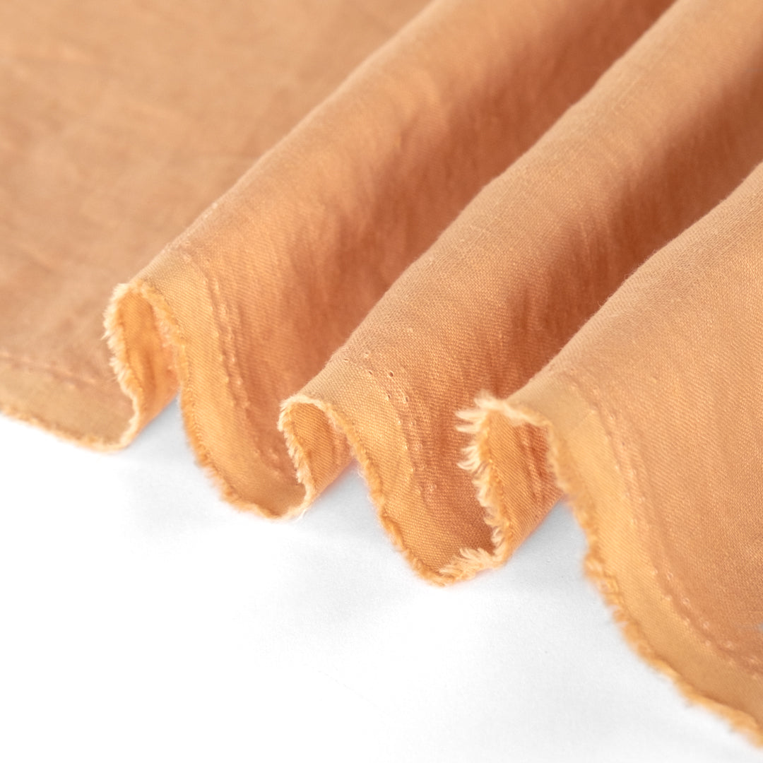 Washed Linen II - Orange Creamsicle | Blackbird Fabrics