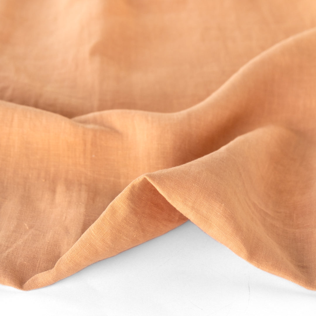 Washed Linen II - Orange Creamsicle | Blackbird Fabrics