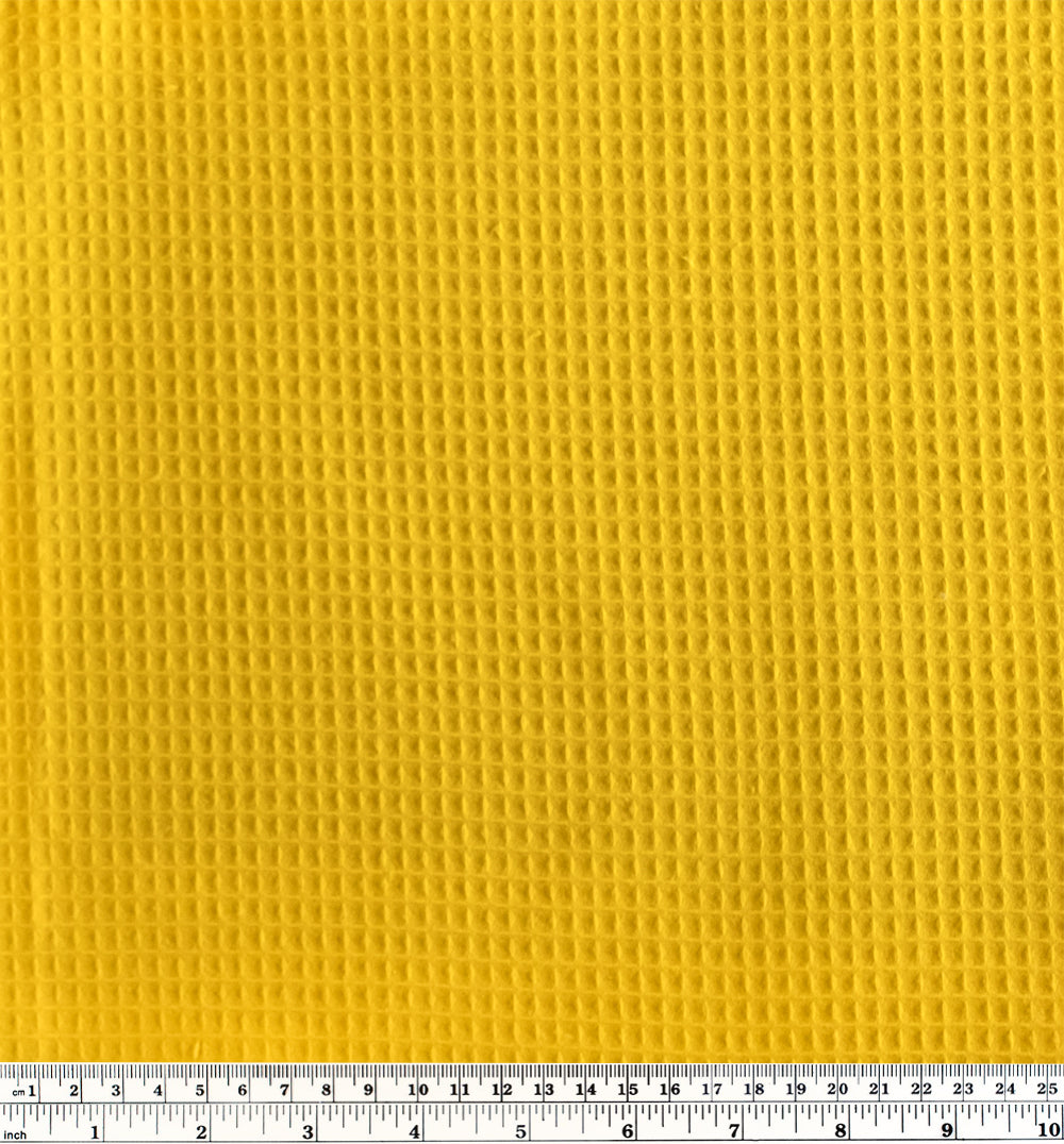 Mini Honeycomb Organic Waffle Cotton - Marigold