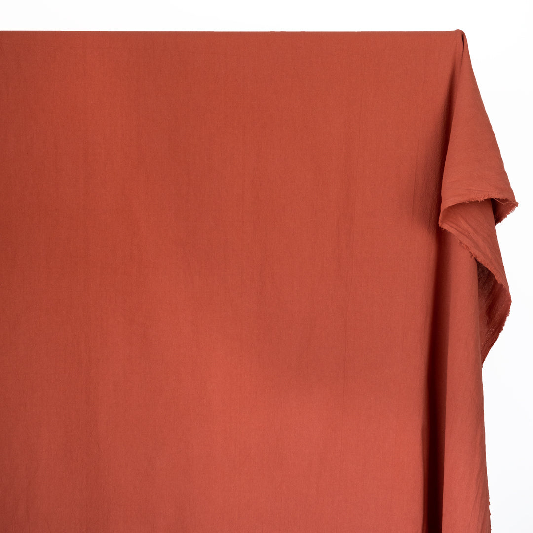 4oz Sandwashed Cotton - Red Clay | Blackbird Fabrics
