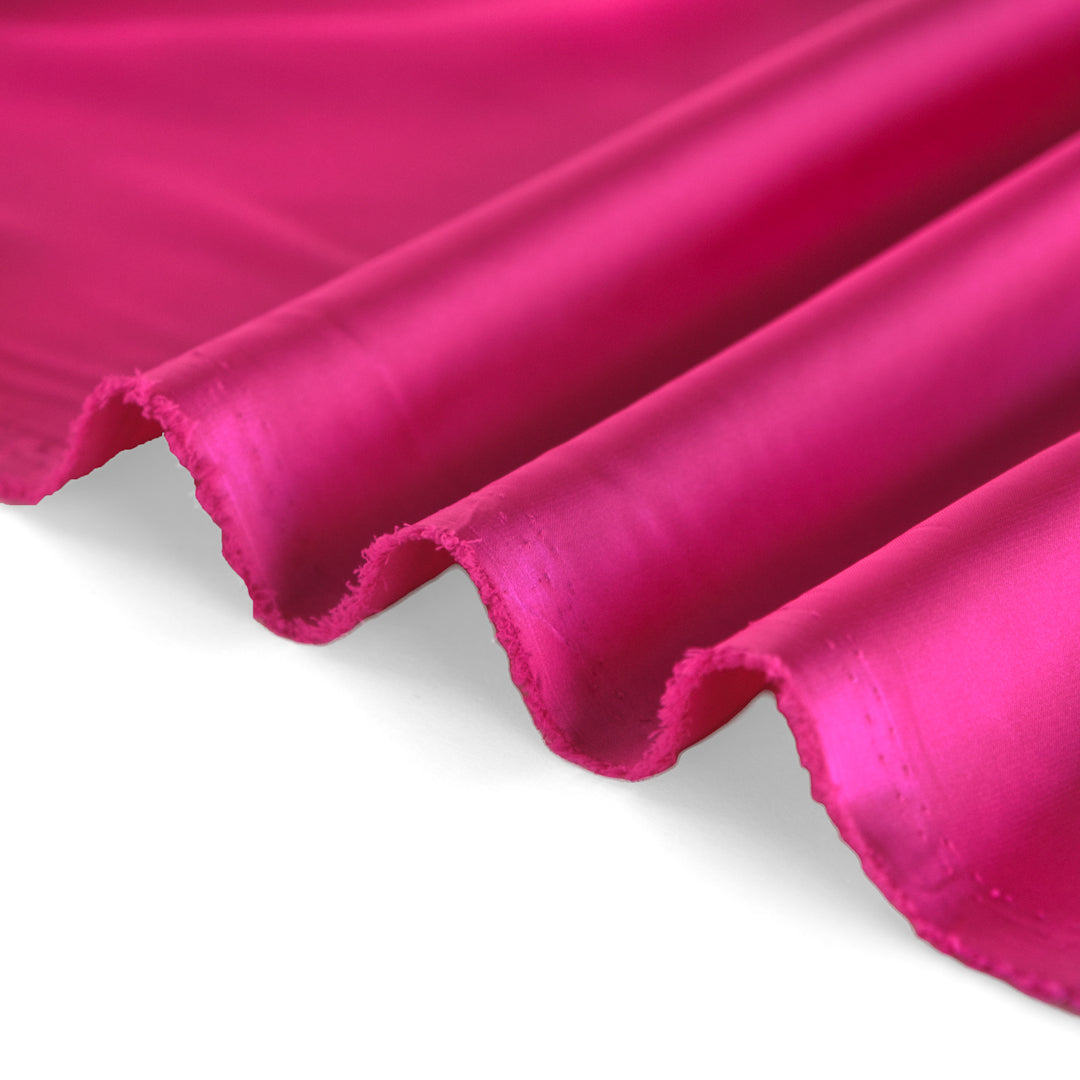 Lightweight Recycled Poly Stretch Satin - Magenta