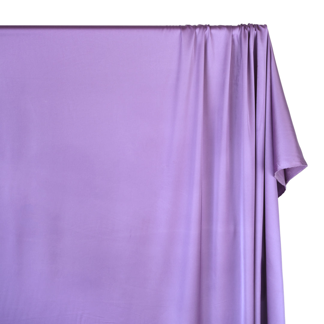 Lightweight Recycled Poly Stretch Satin - Lavender