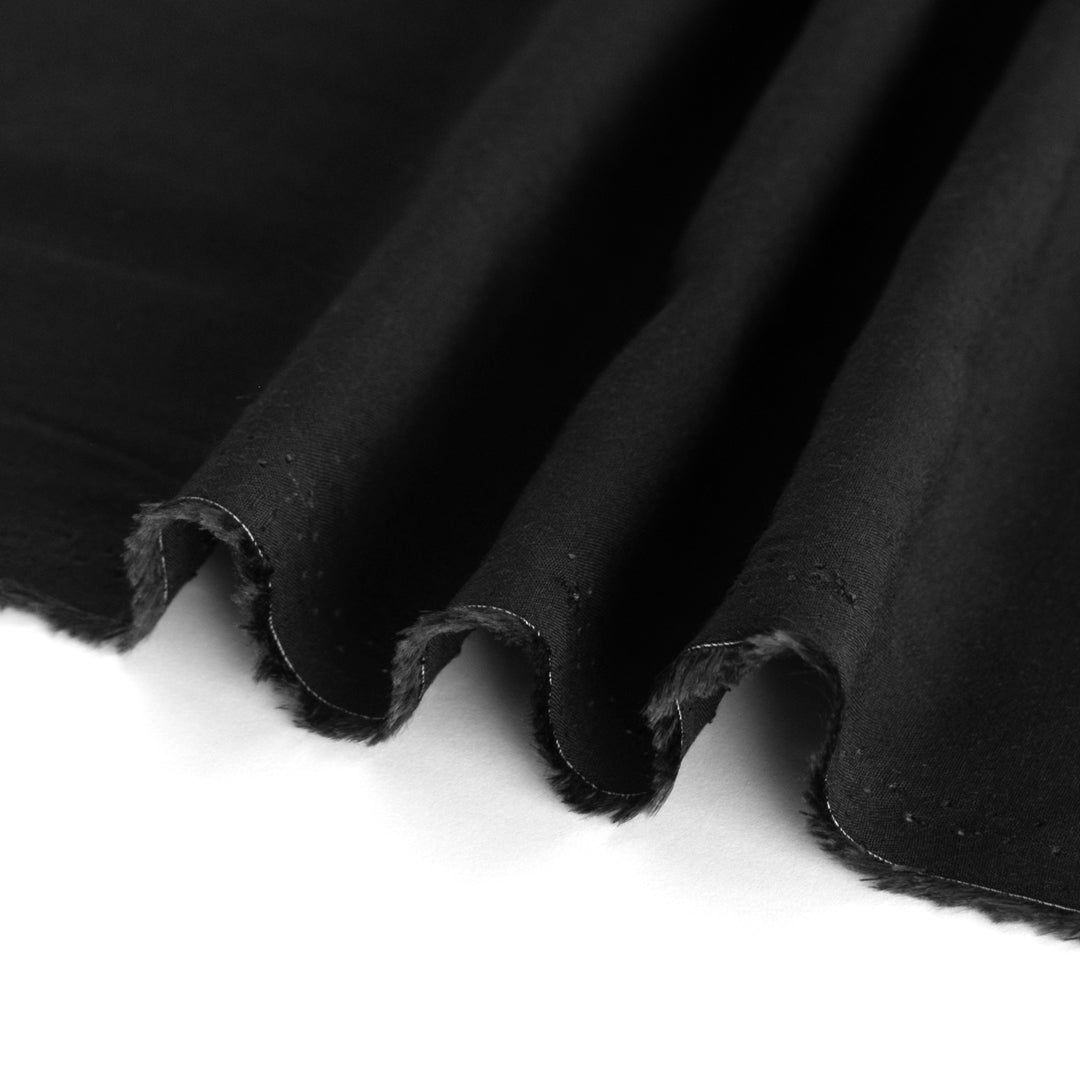 Viscose Poplin - Black | Blackbird Fabrics