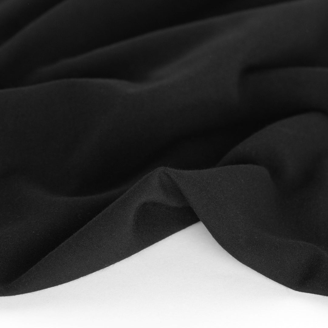Viscose Poplin - Black | Blackbird Fabrics