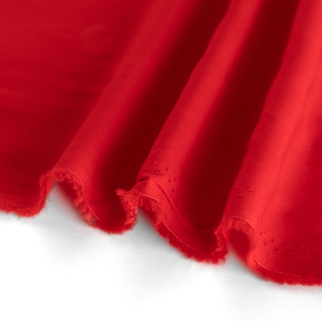 Viscose Poplin - Fire Red | Blackbird Fabrics