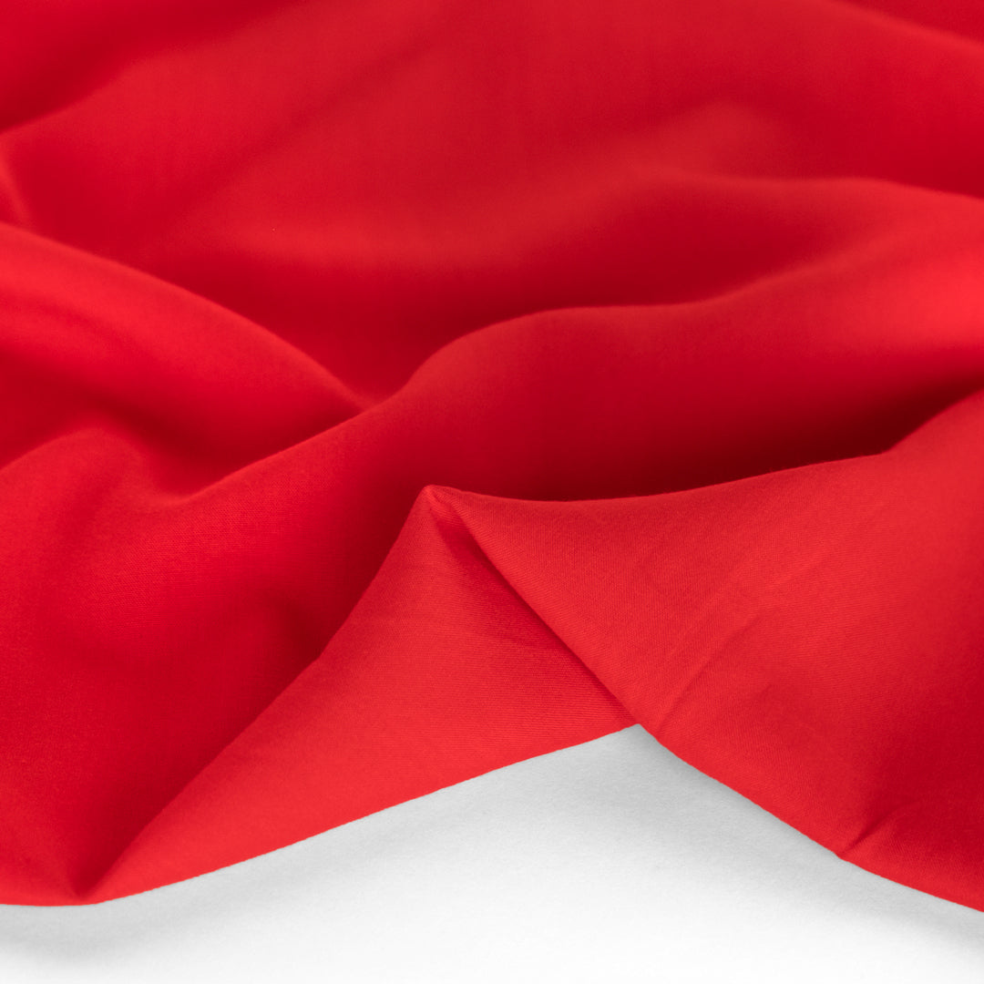 Viscose Poplin - Fire Red | Blackbird Fabrics