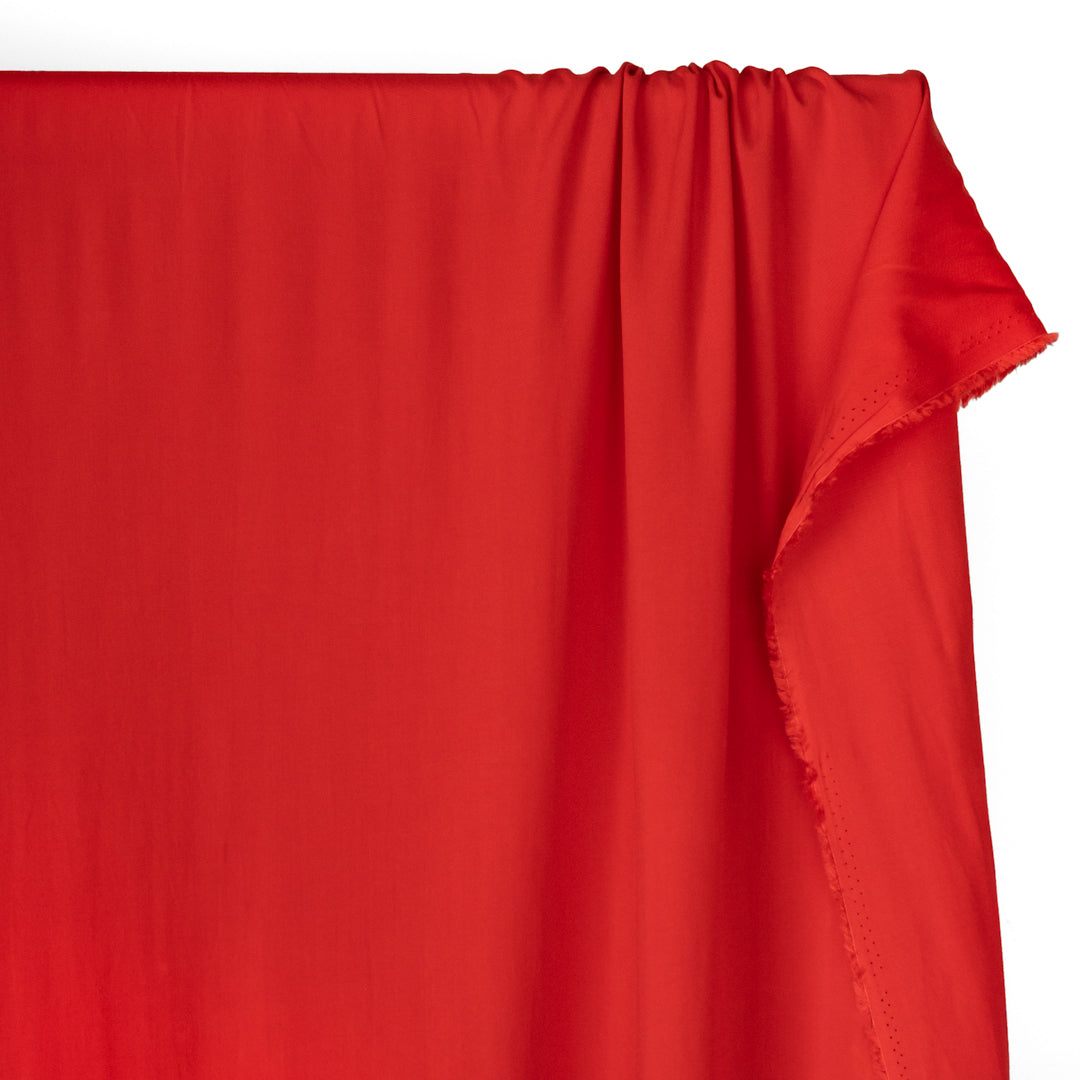 Viscose Poplin - Fire Red | Blackbird Fabrics
