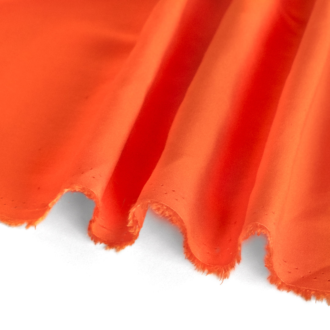 Viscose Poplin - Blood Orange | Blackbird Fabrics