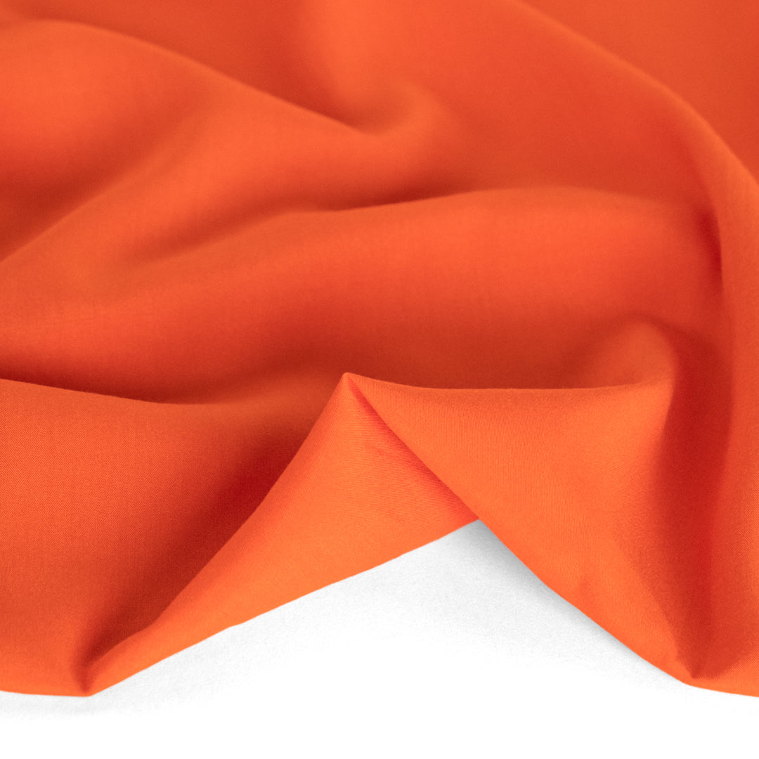 Viscose Poplin - Blood Orange | Blackbird Fabrics