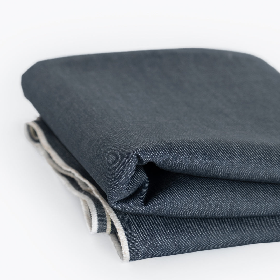 9.5oz Japanese Non-Stretch Denim - Antique Blue | Blackbird Fabrics