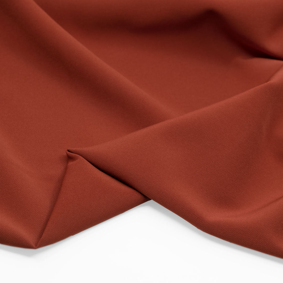 Sculpted Stretch Poly Double Crepe - Paprika | Blackbird Fabrics