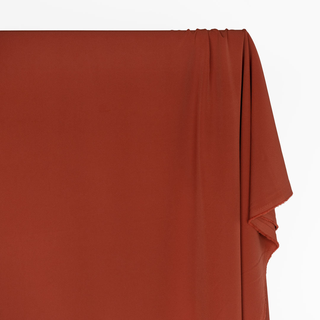 Sculpted Stretch Poly Double Crepe - Paprika | Blackbird Fabrics