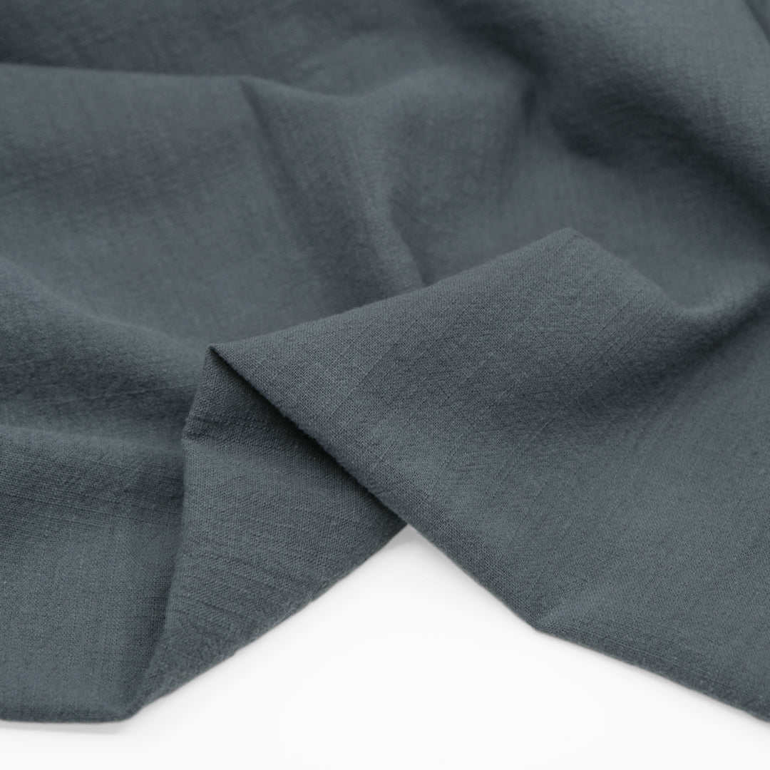 Rustic Cotton Slub - Slate Blue | Blackbird Fabrics