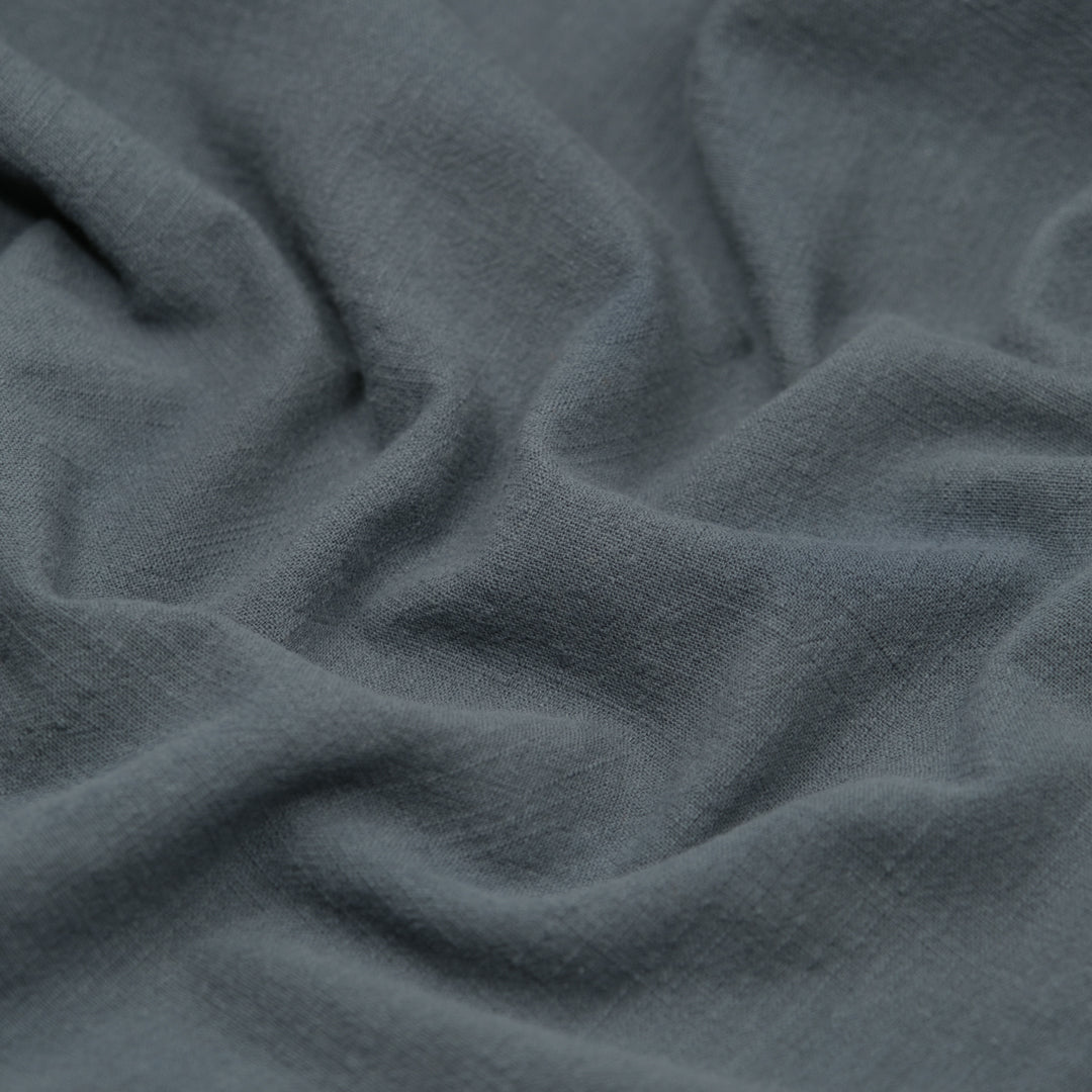 Rustic Cotton Slub - Slate Blue | Blackbird Fabrics