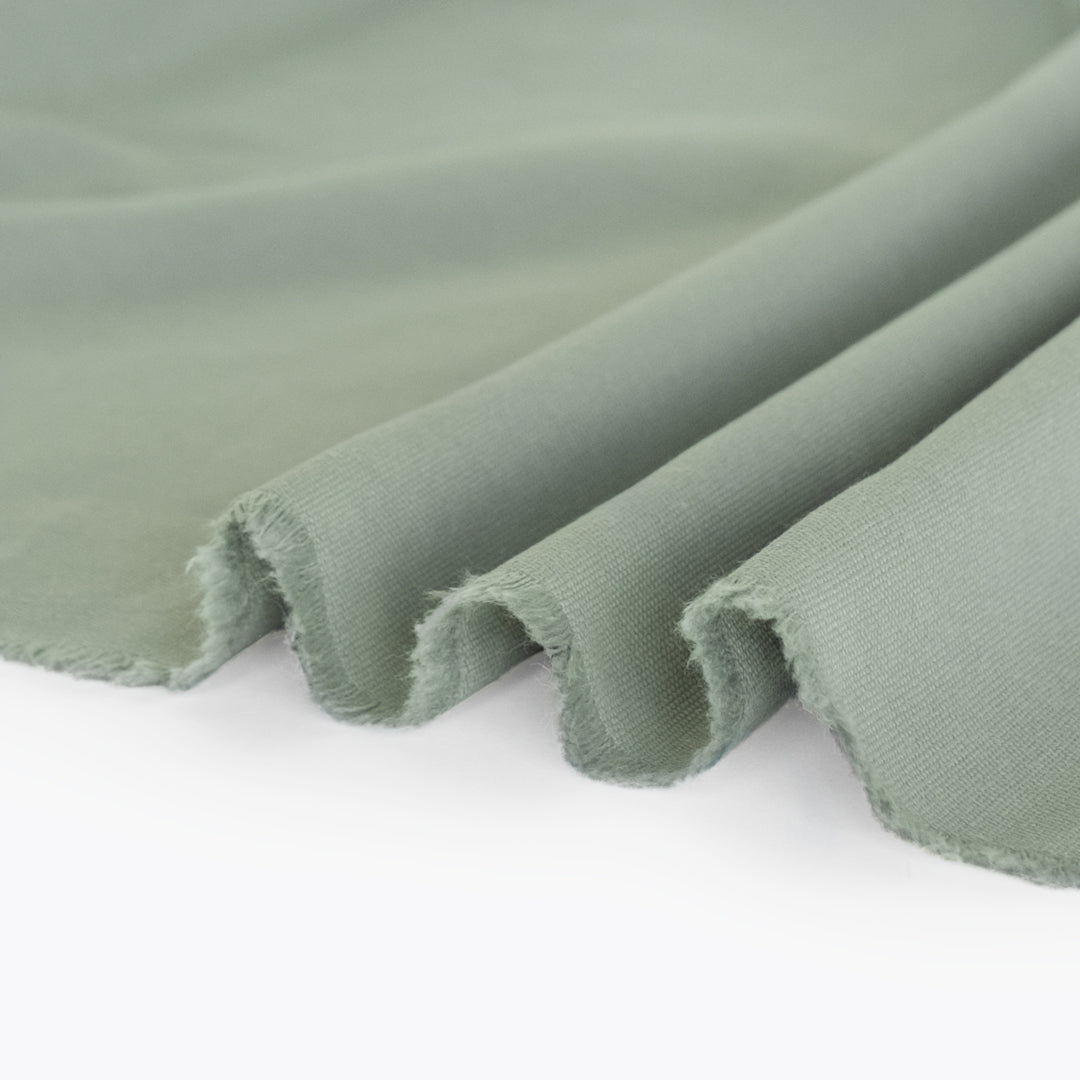 8.5oz Washed Cotton Canvas - Sea Glass | Blackbird Fabrics
