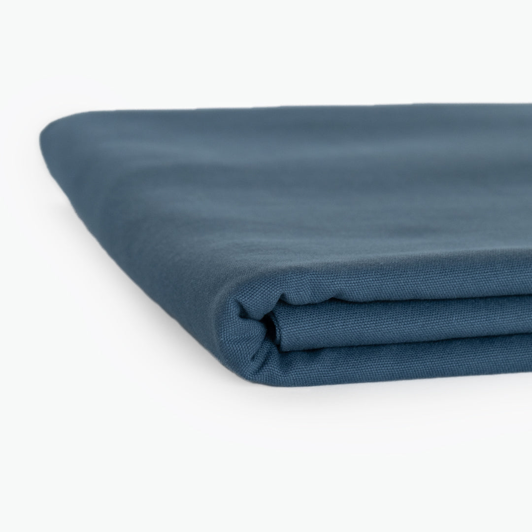 8.5oz Washed Cotton Canvas - Ocean | Blackbird Fabrics