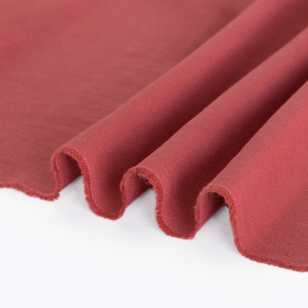 8.5oz Washed Cotton Canvas - Vintage Red | Blackbird Fabrics
