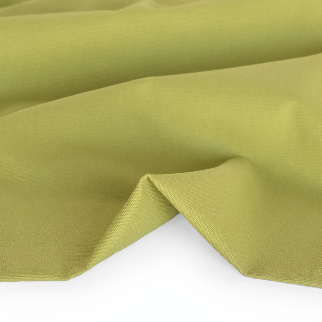 8.5oz Washed Cotton Canvas - Key Lime | Blackbird Fabrics