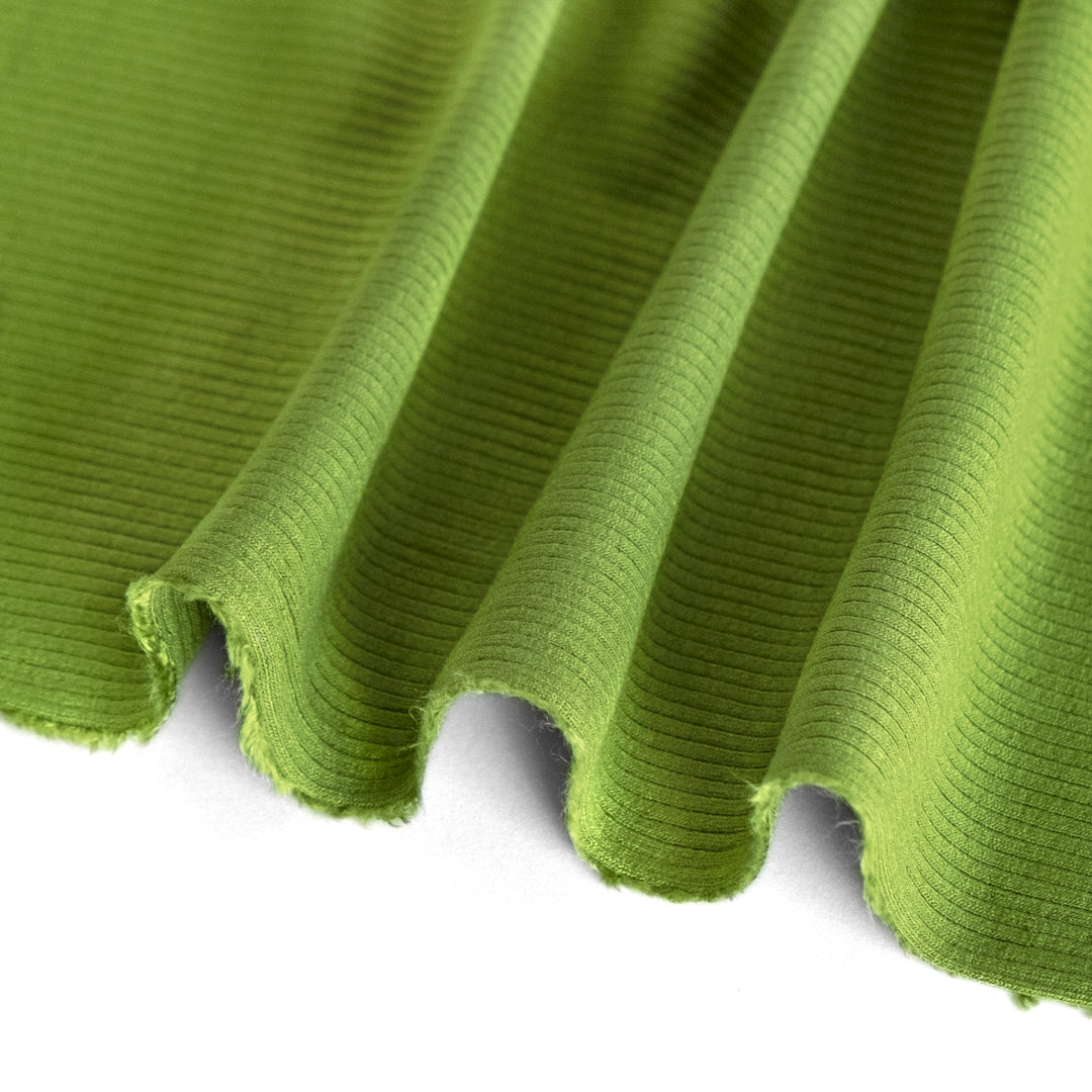 Soft Touch Viscose Rib Knit - Green Apple