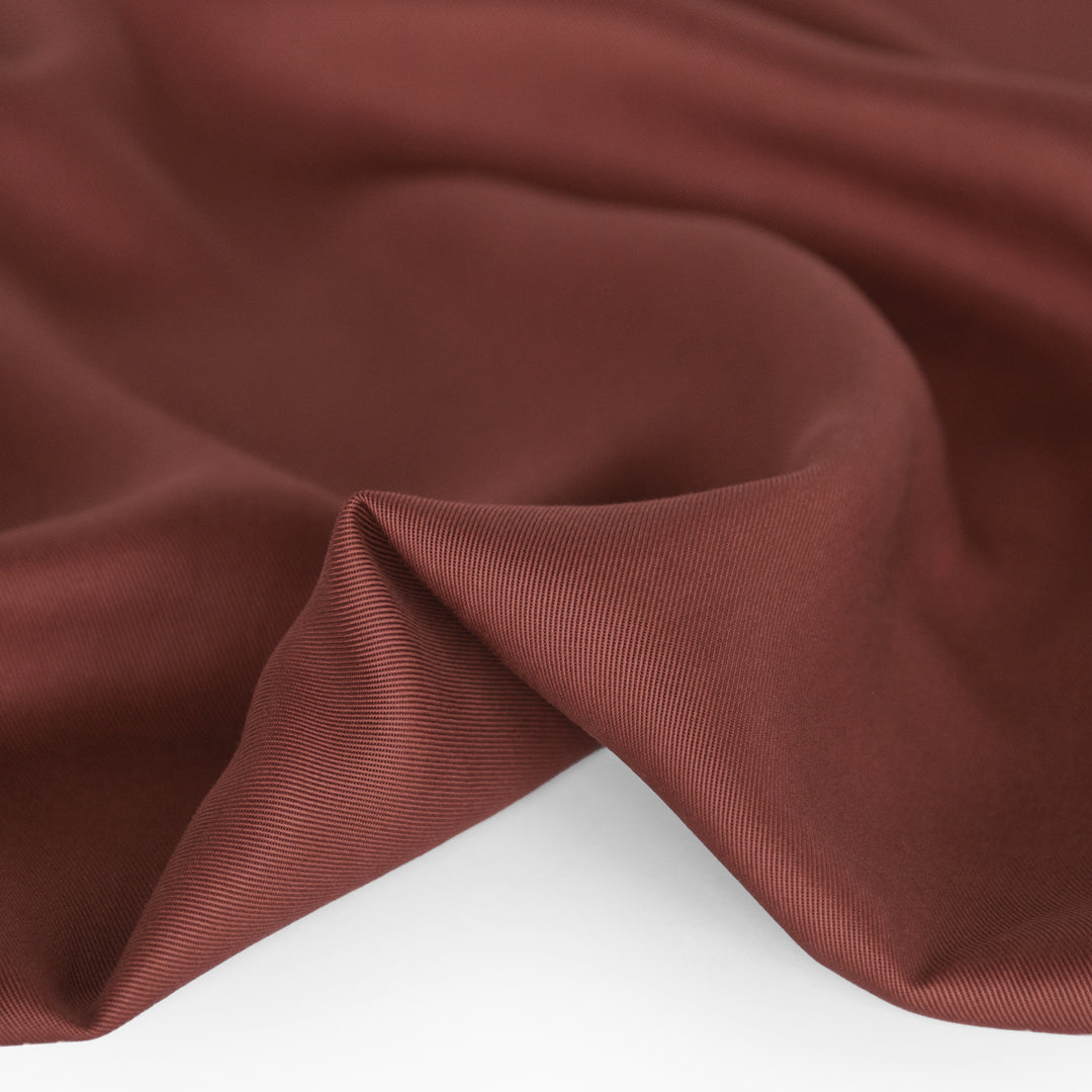 Midweight Lyocell Twill - Deep Rosewood
