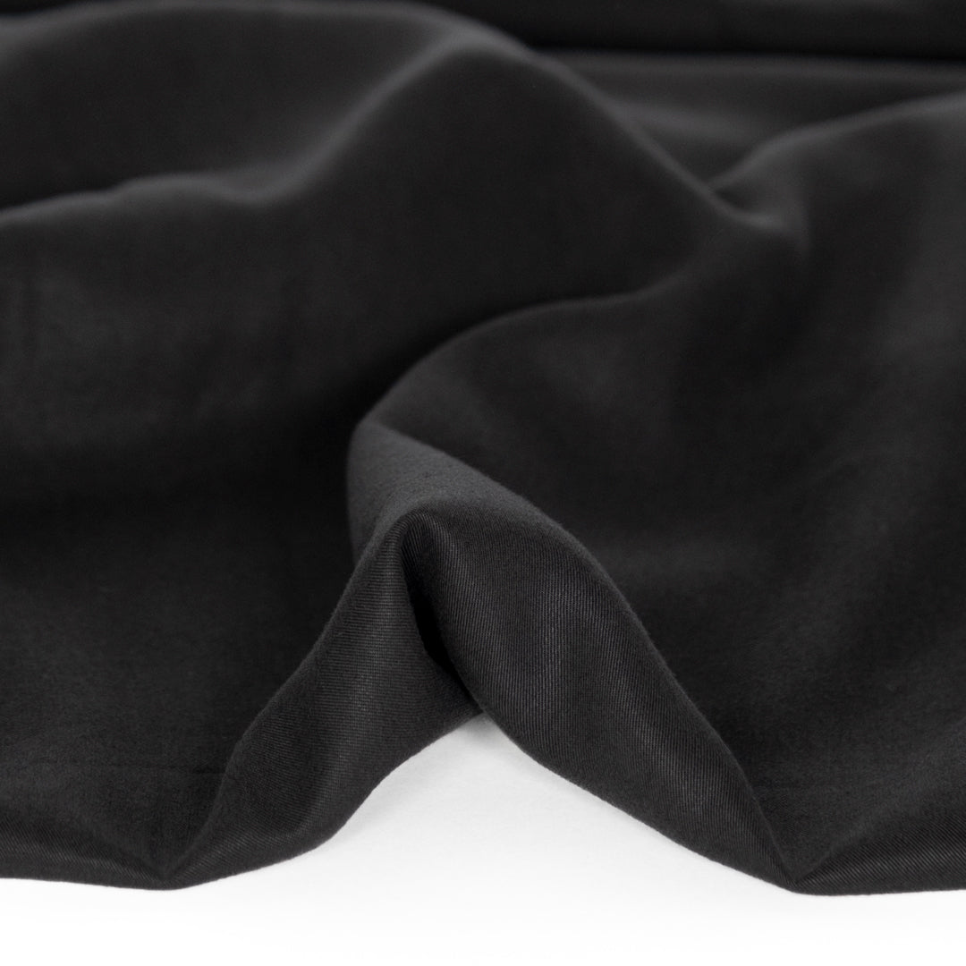 Lyocell Twill - Black | Blackbird Fabrics