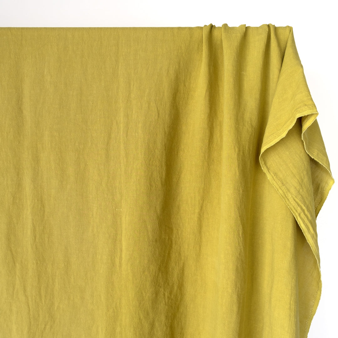 Washed Linen - Chartreuse