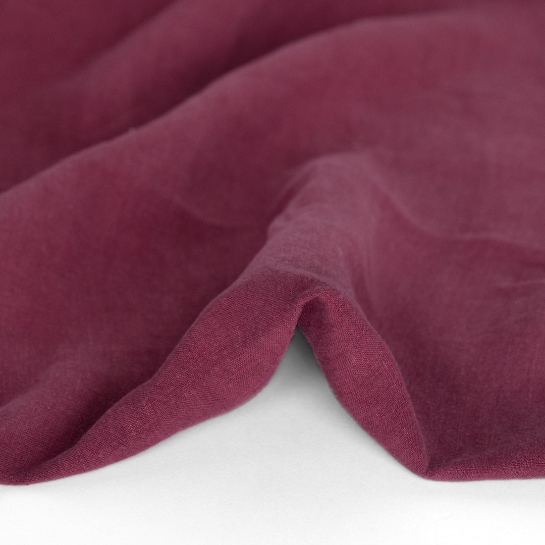 Washed Linen - Sangria | Blackbird Fabrics