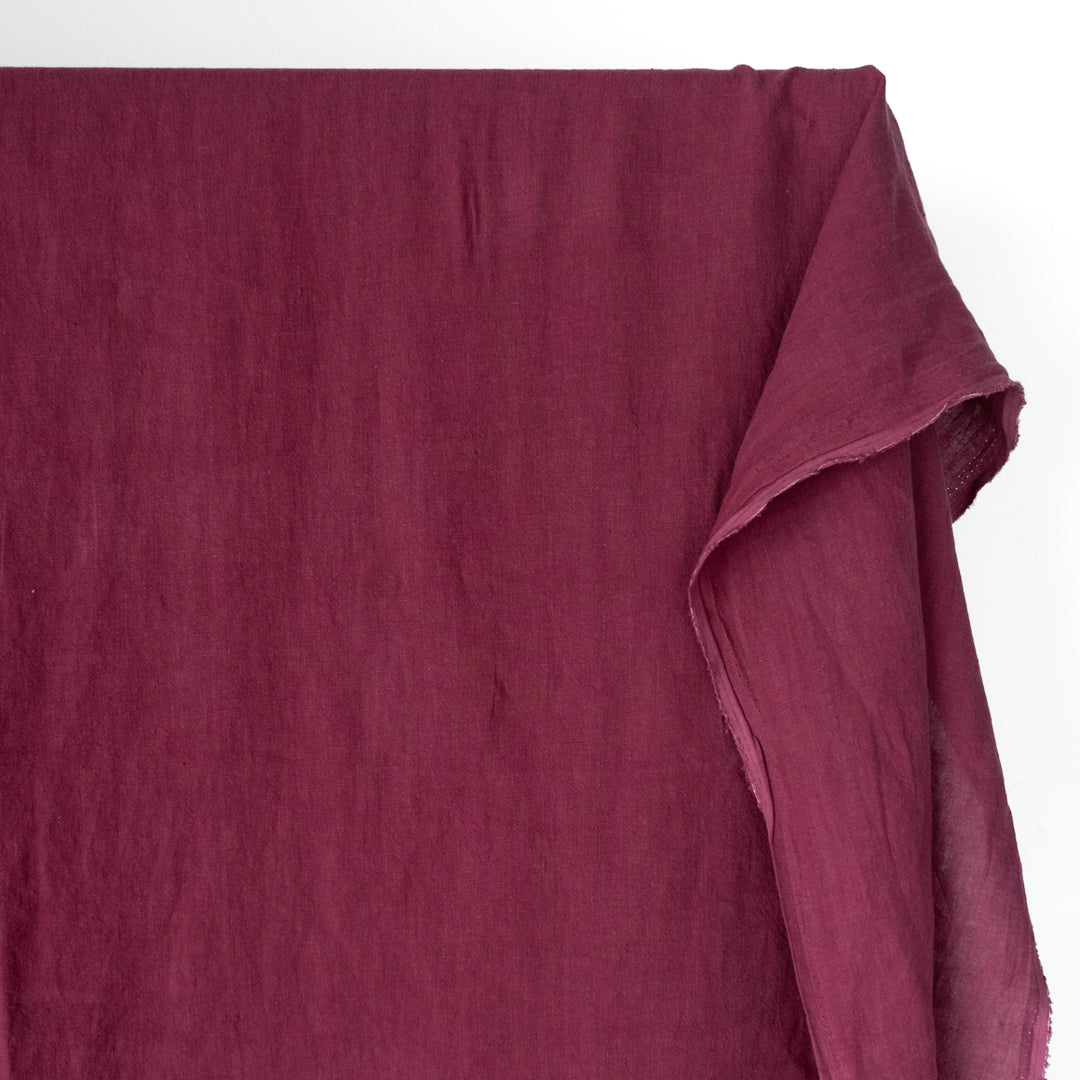 Washed Linen - Sangria | Blackbird Fabrics