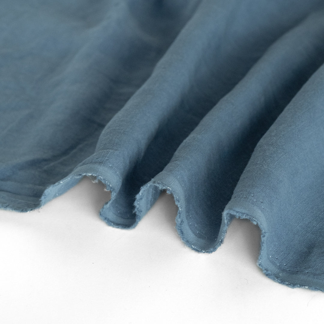 Washed Linen - Pacific Blue | Blackbird Fabrics