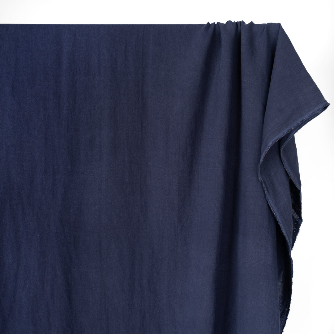 Washed Linen - Navy | Blackbird Fabrics