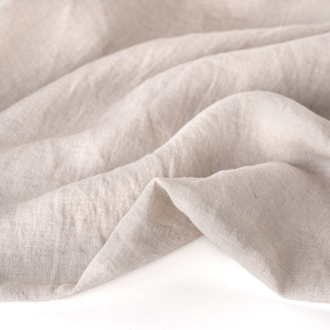 1-Yard SALE Washed Linen/Cotton Fabric XS887 Oatmeal