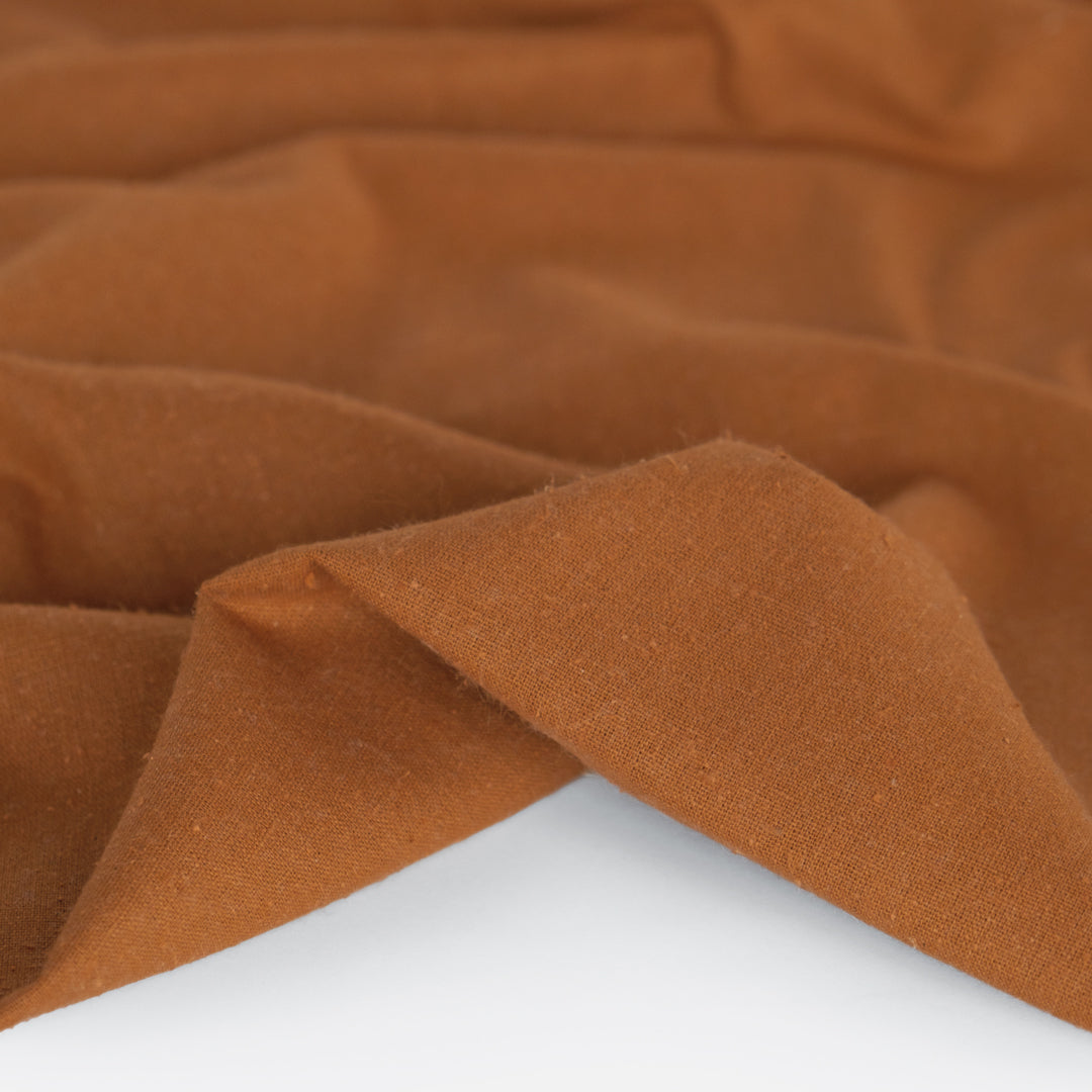 Raw Silk Noil - Teak