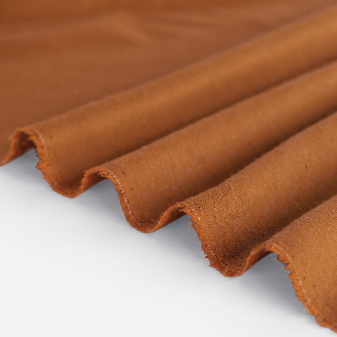 Raw Silk Noil - Teak